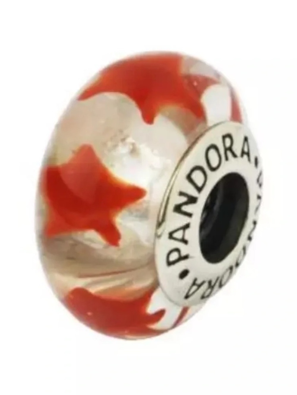 Authentic Pandora Murano Charm Cinnamon Stars Glass Murano 790906 ALE